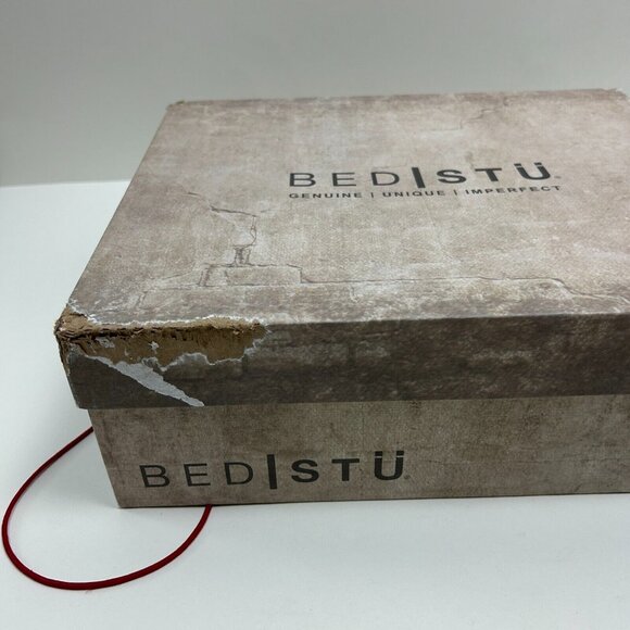 Bed Stu Boots Womens Size 8 Brown Dutchess Teal Cut Out Wedge Booties Ladies - Picture 13 of 14